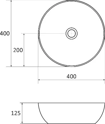 Накладная раковина Ravak Uni 400 B Slim Sancos — официальный сайт