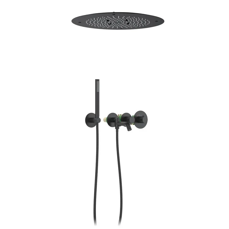 Душевой комплект Timo Petruma SX-2358/03SM, С ВНУТРЕННЕЙ ЧАСТЬЮ, с термостатом, черный Sancos — официальный сайт