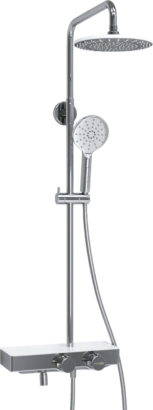 Душевая стойка Wasserkraft Aller A113.067.127.CH Thermo, с термостатом, хром Sancos — официальный сайт