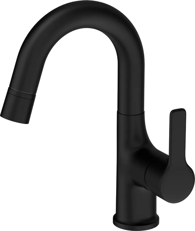 Смеситель для раковины Wonzon & Woghand WW-FE01L212-MB черный матовый Sancos — официальный сайт