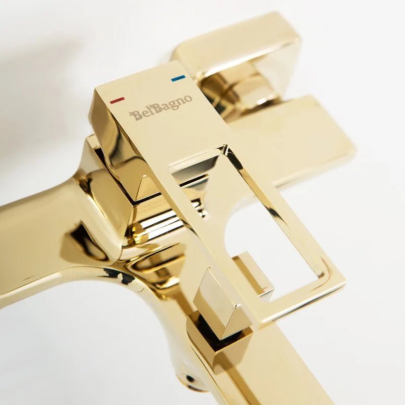Смеситель для ванны с душем BelBagno Luce LUC-VAS-ORO Sancos — официальный сайт