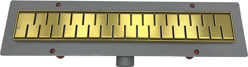 Душевой трап (лоток) Veconi Medium Gold 450 брашированное золото Sancos — официальный сайт