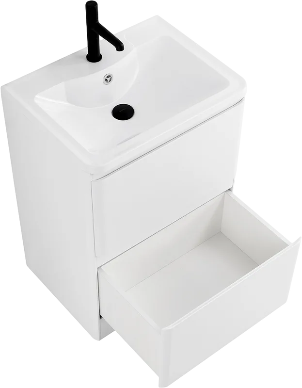 Тумба под раковину без столешницы BelBagno Albano 60 напольная, bianco lucido Sancos — официальный сайт