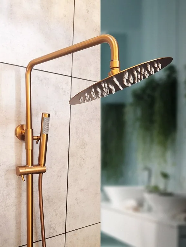 Душевая стойка AltroBagno Unione 030211 RaSp, матовая медь Sancos — официальный сайт