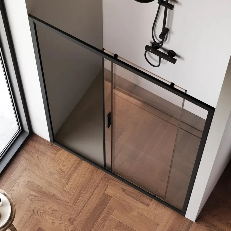 Душевая дверь в нишу AM.PM Gem Solo W90G-140-1-195BT 140 см Sancos — официальный сайт