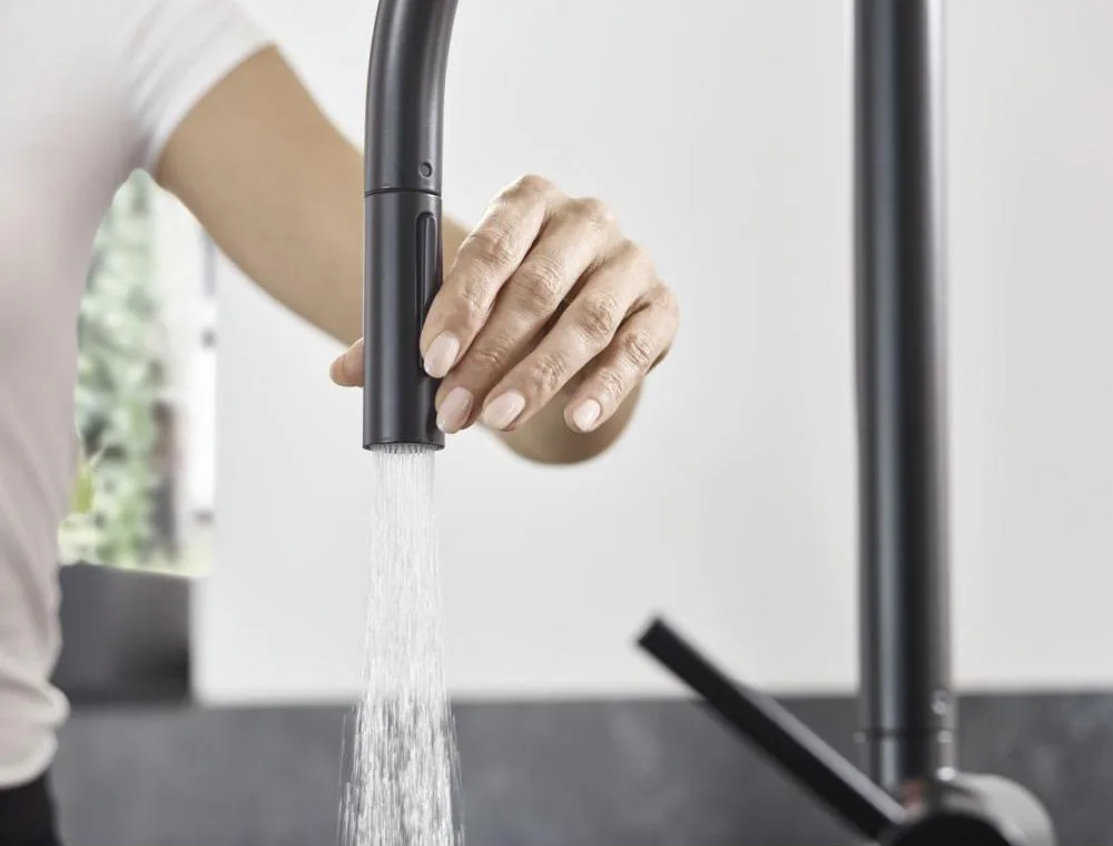 Смеситель для кухни Hansgrohe Talis M54 72800670 матовый черный Sancos — официальный сайт