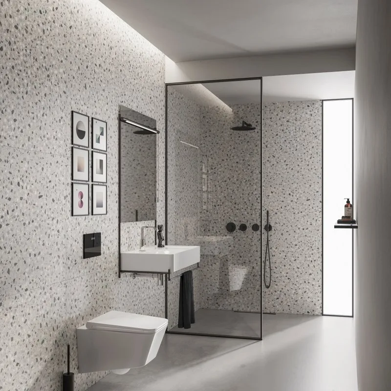 Душевой комплект VitrA Origin A49284EXP, С ВНУТРЕННЕЙ ЧАСТЬЮ, черный матовый Sancos — официальный сайт
