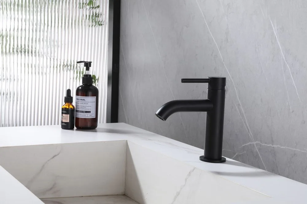 Смеситель для раковины Abber Wasser Kreis AF8110B черный Sancos — официальный сайт