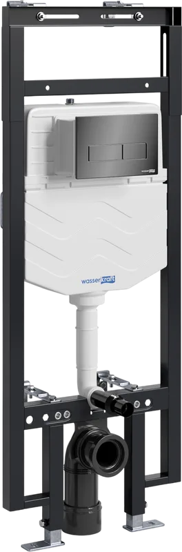 Система инсталляции для унитазов Wasserkraft Dinkel 58TLT.010.ME.PB03, с кнопкой смыва черной Sancos — официальный сайт
