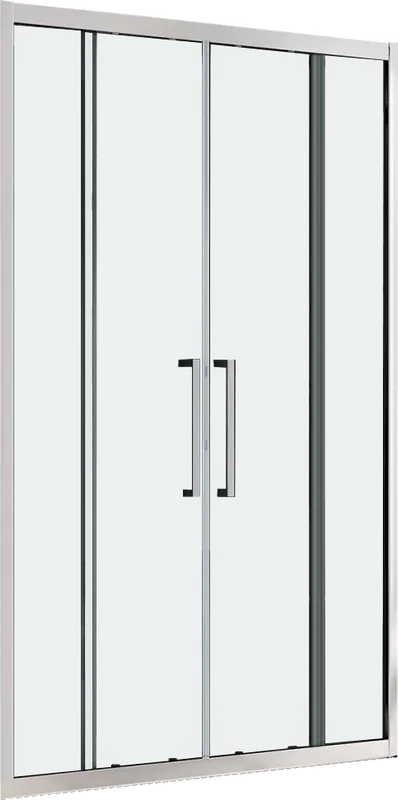 Душевая дверь в нишу Abber Schwarzer Diamant AG33140H 140 см, профиль хром, стекло прозрачное Sancos — официальный сайт