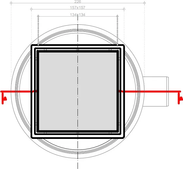 Душевой трап Pestan Confluo Standard White Glass 1, 15x15 Sancos — официальный сайт