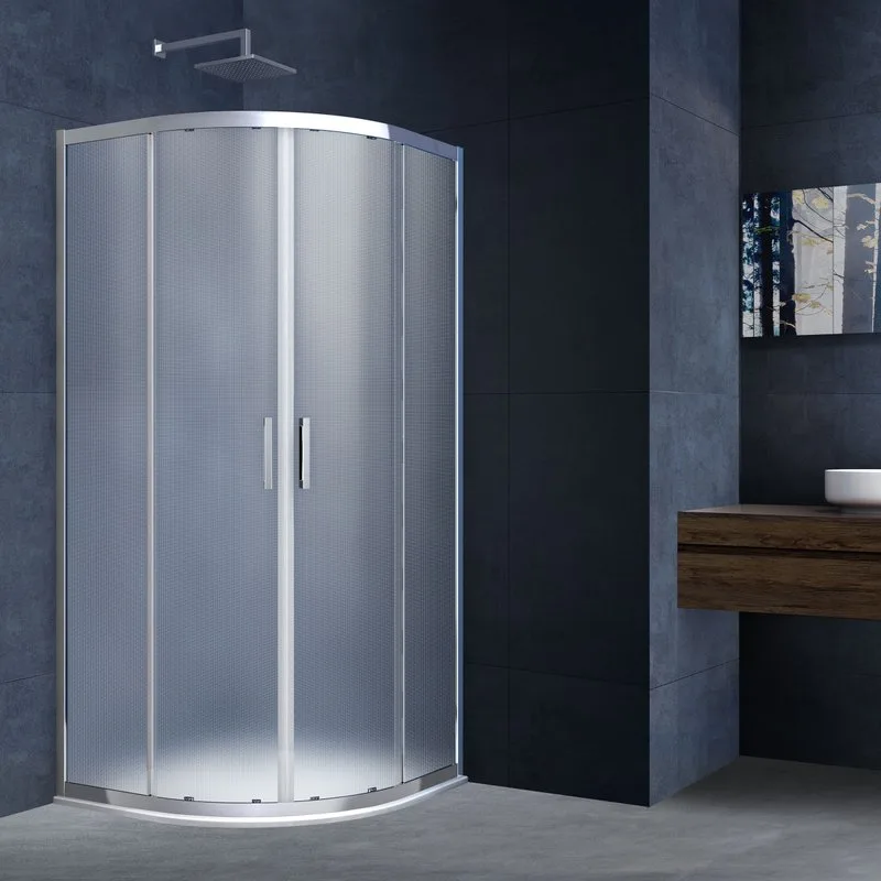 Душевой уголок Vincea Alpha VSQ-3AL800MT 80x80, профиль хром, стекло текстурное Sancos — официальный сайт