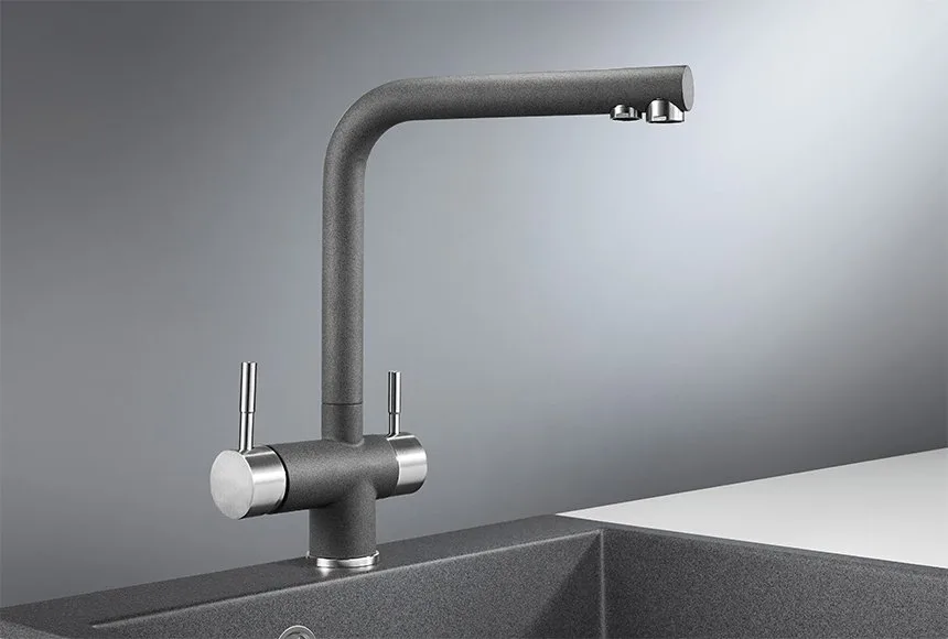 Смеситель для кухни Granula 2305, графит Sancos — официальный сайт