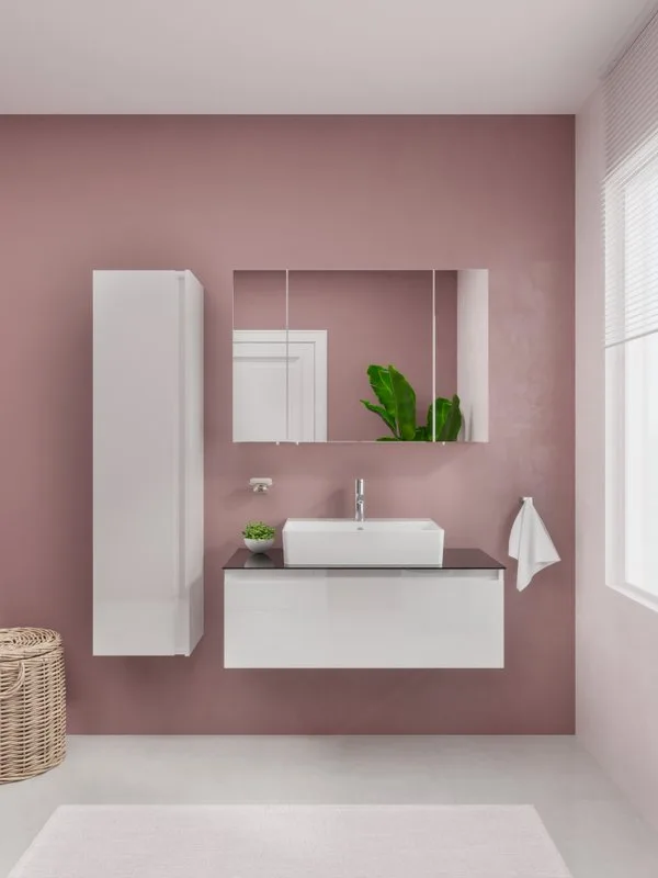 Шкаф-пенал для ванной VitrA Nuo 35 глянцевый белый Sancos — официальный сайт