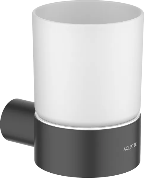 Стакан AQUATEK Лира AQ4404MB матовый черный
